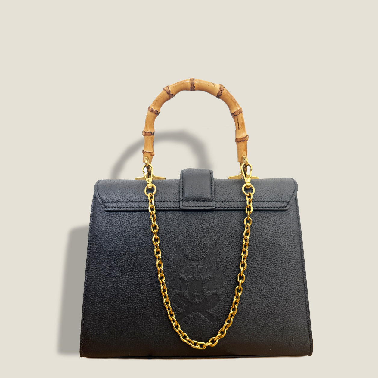 THE CARLTON BOW BAG PETITE - NOIR