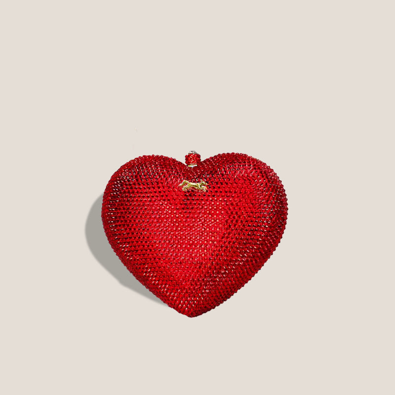 Mme.MINK"BE STILL MY HEART" CLUTCH - RED