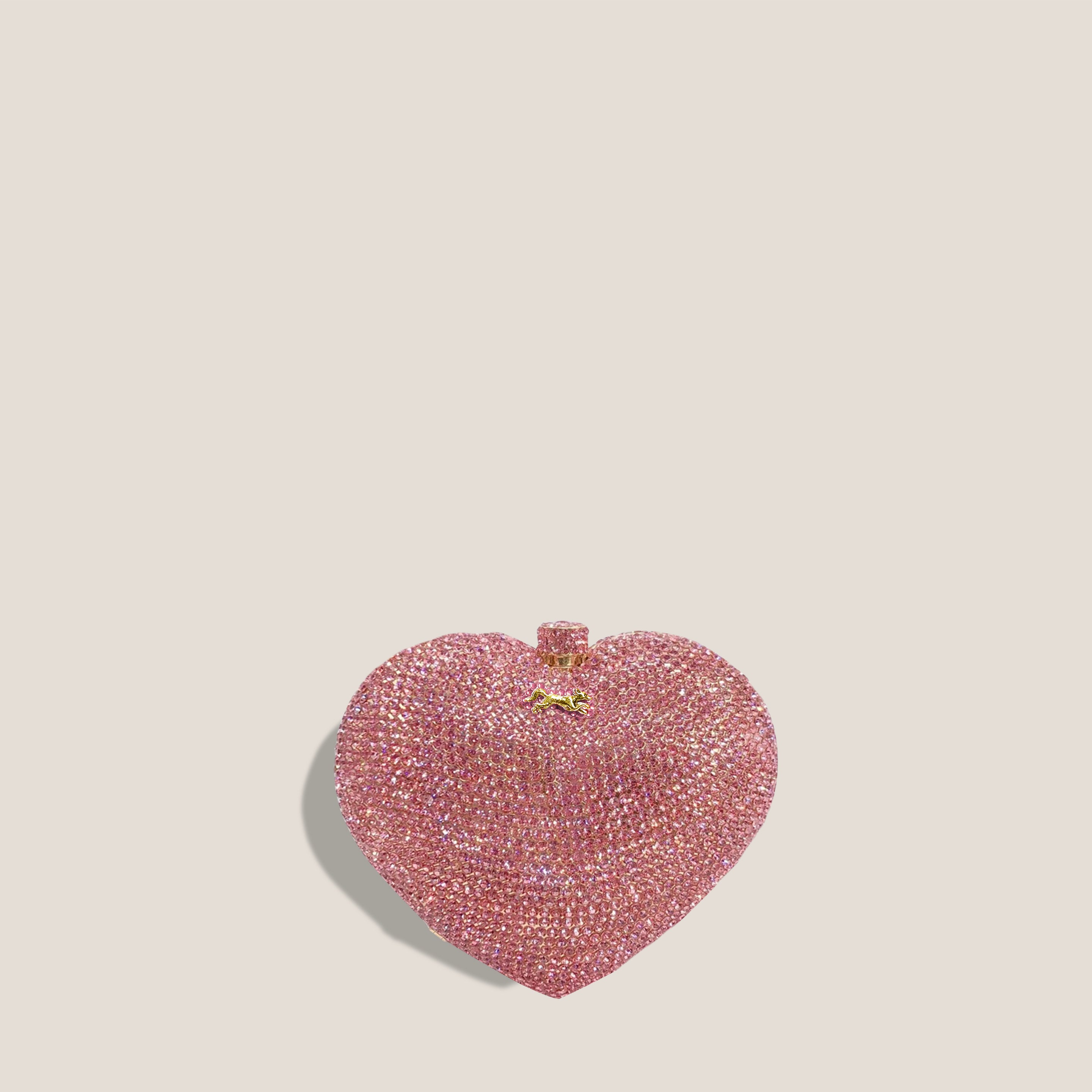 "BE STILL MY HEART" CLUTCH - ROSE