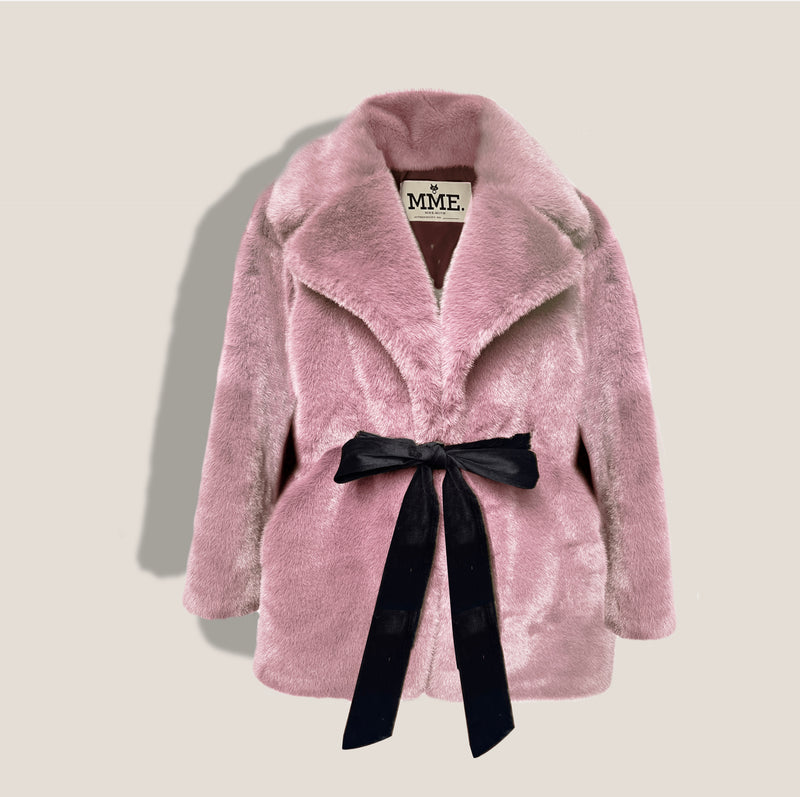Mme.MINKMME. DARCY - Collar Jacket -  ROSE