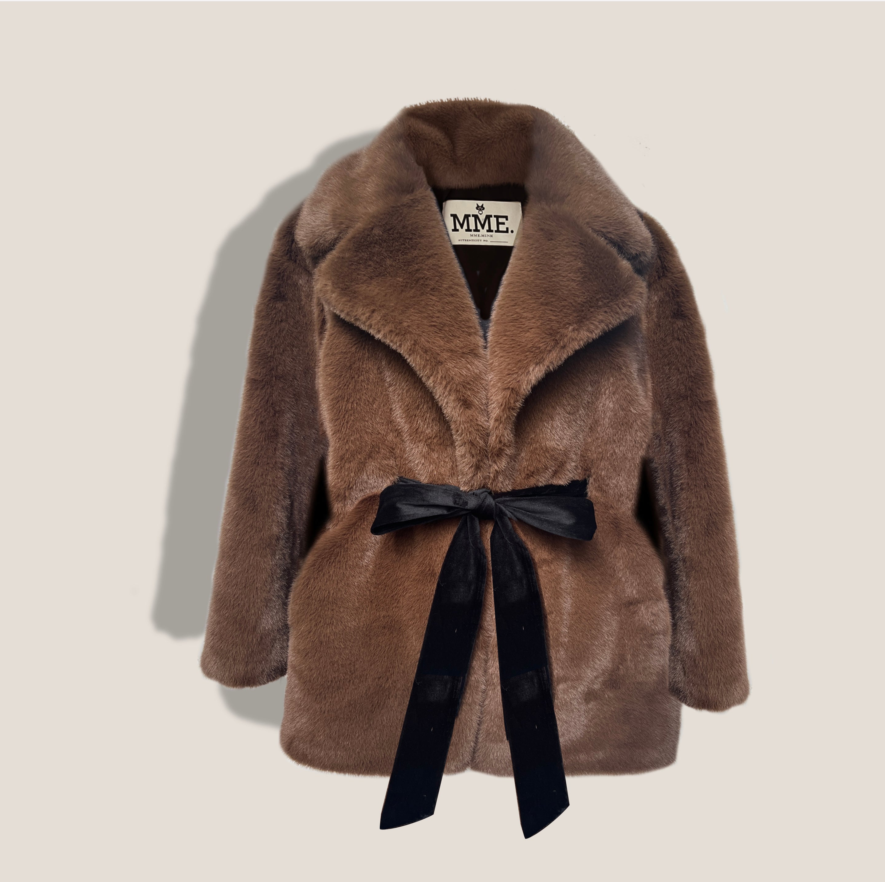 MME. DARCY - Collar Jacket -  COGNAC