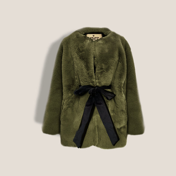 Mme.MINKMME. DARCY Jacket -  WINTER MOSS