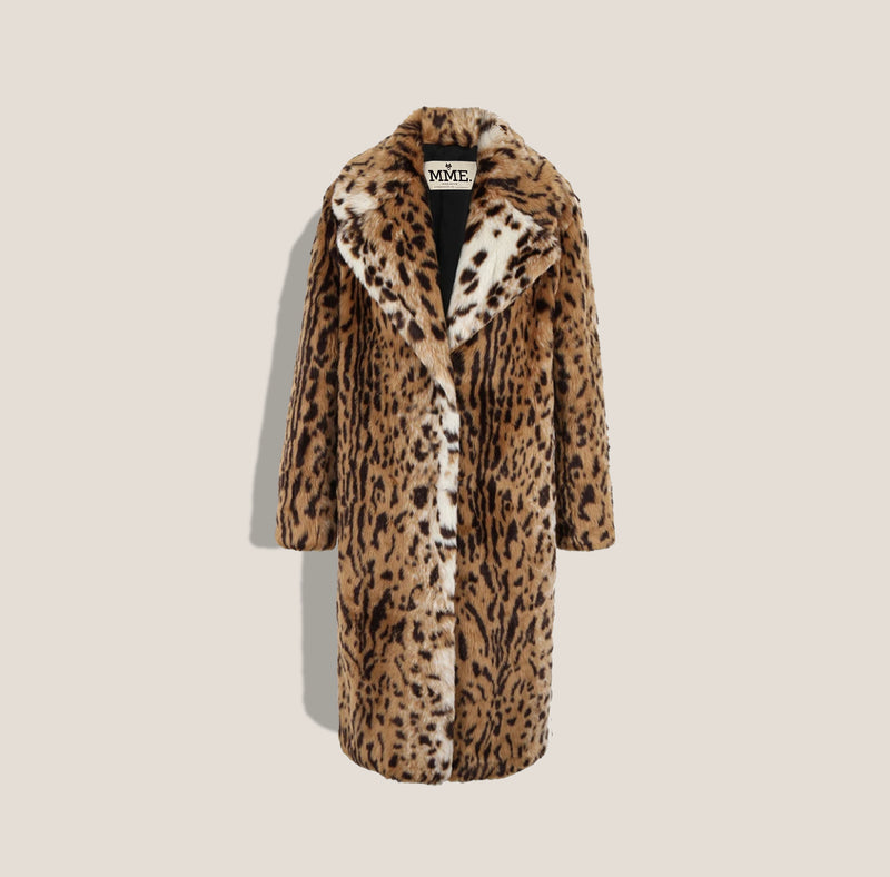 Mme.MINKMME. LEOPARD Driving Coat