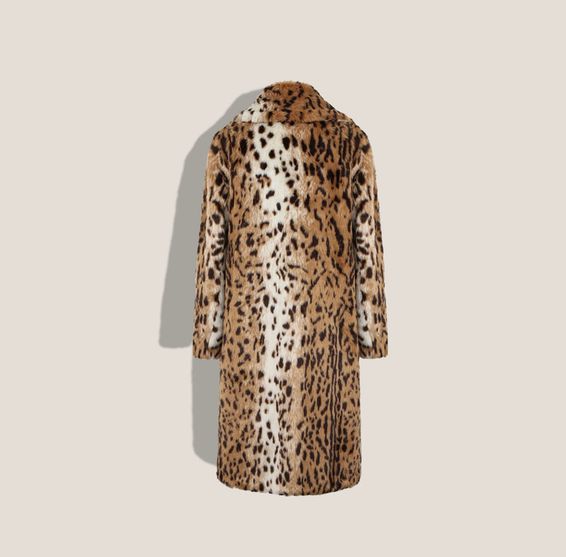 Mme.MINKMME. LEOPARD Driving Coat