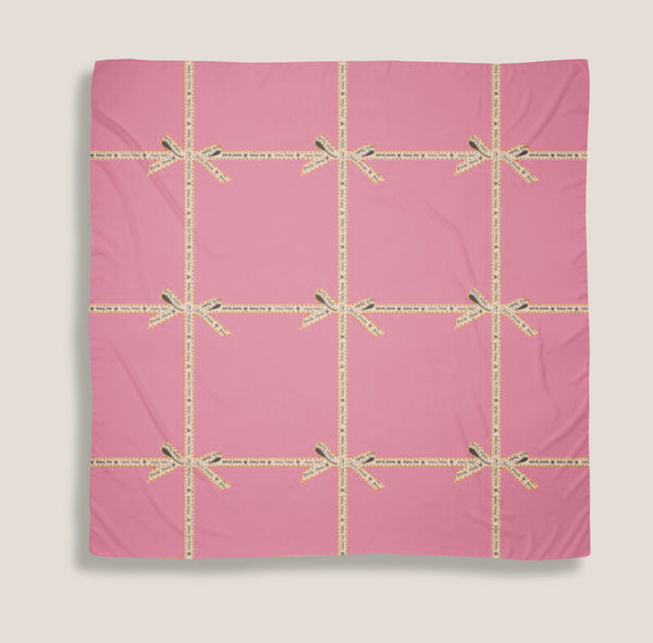 Mme.MINKMME. SIGNATURE SCARF - ROSE