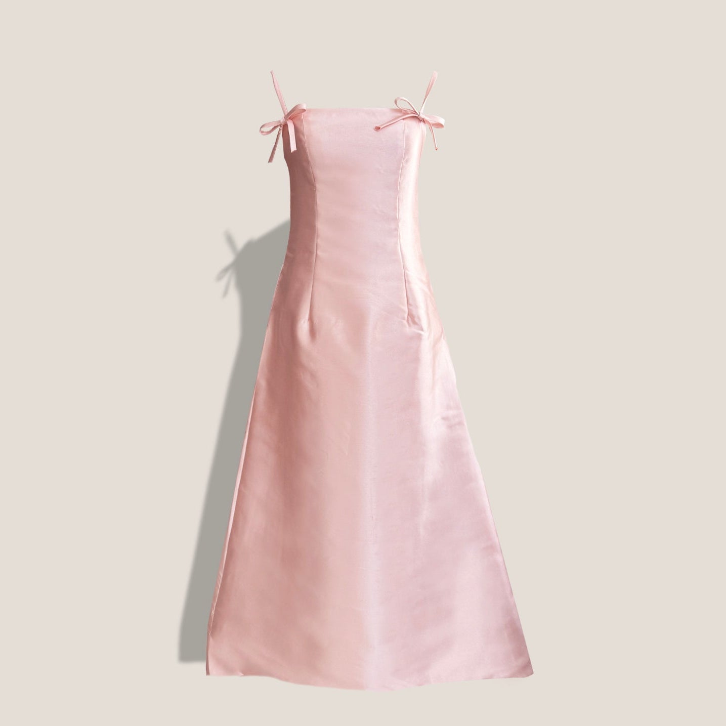 MME. SYMPHONY BUSTLE GOWN - BARELY PINK