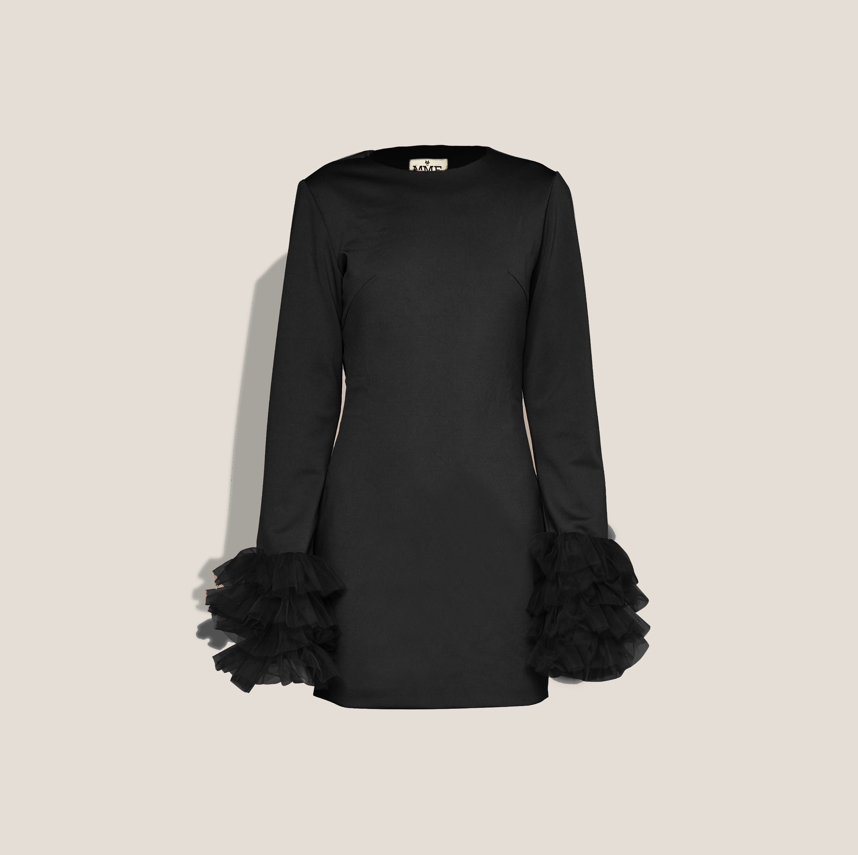 MME. TULLE COCKTAIL DRESS - NOIR