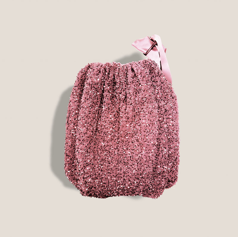 Mme.MINKMME. "SEQUIN" BUBBLE Dress - ROSE PINK