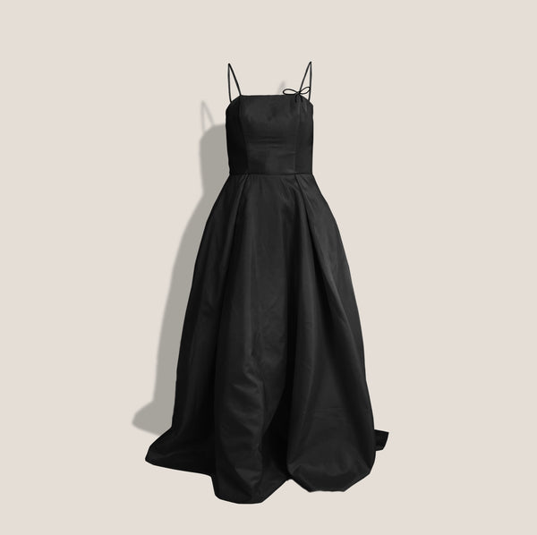 Mme.MINKMME. Gwyneth Garden Dress  - NOIR