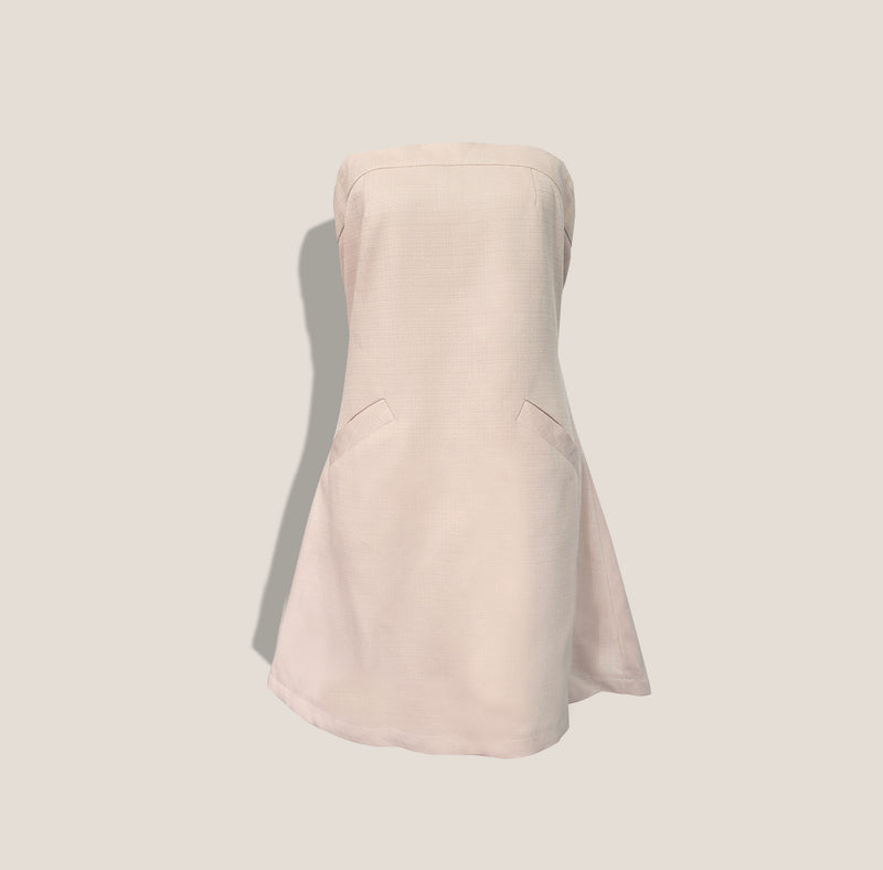 Mme.MINKMME. CECILE DRESS - BARELY PINK