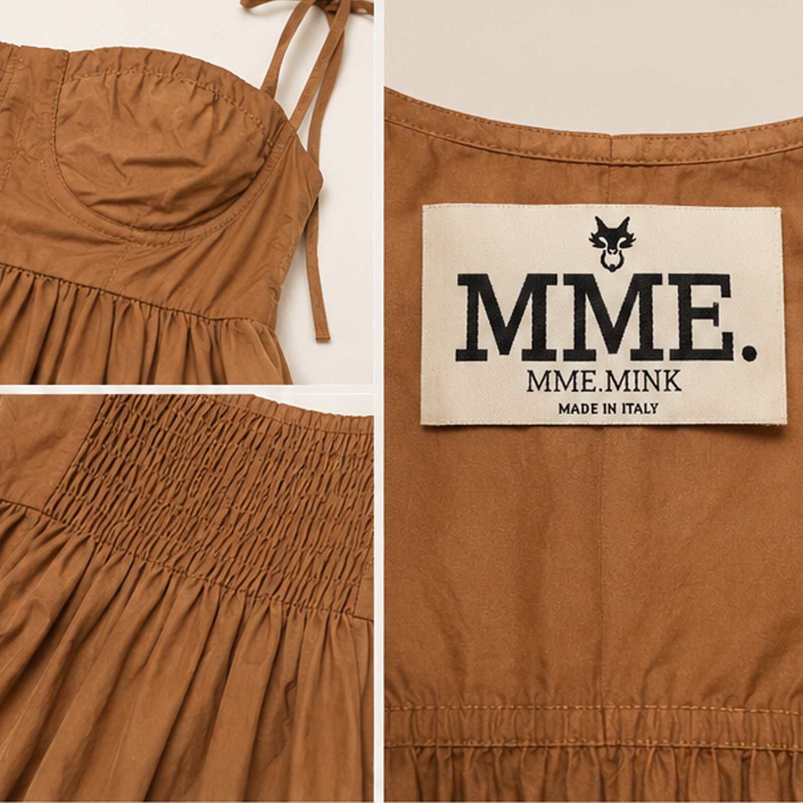 MME. ROYCE Dress - COGNAC