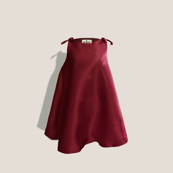 Mme.MINKMME.MINK OPERA BALL DRESS - BURGUNDY