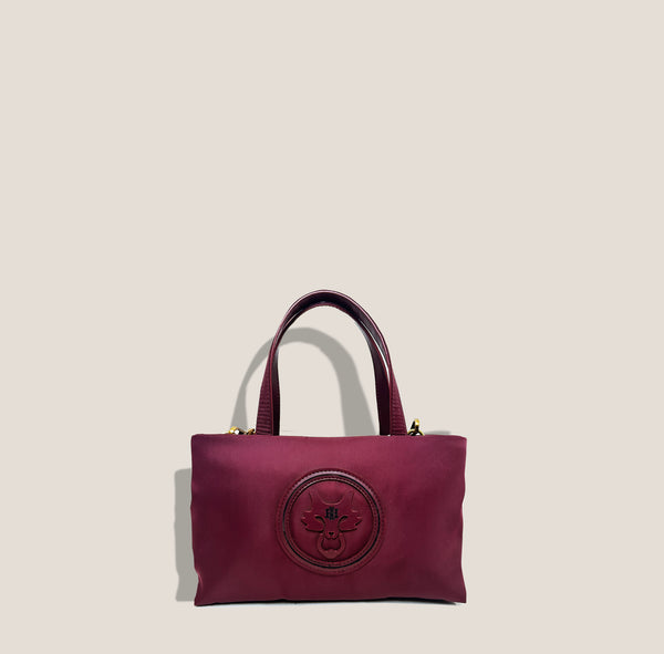 Mme.MINKMME. ELOISE TOTE - NYLON BURGUNDY