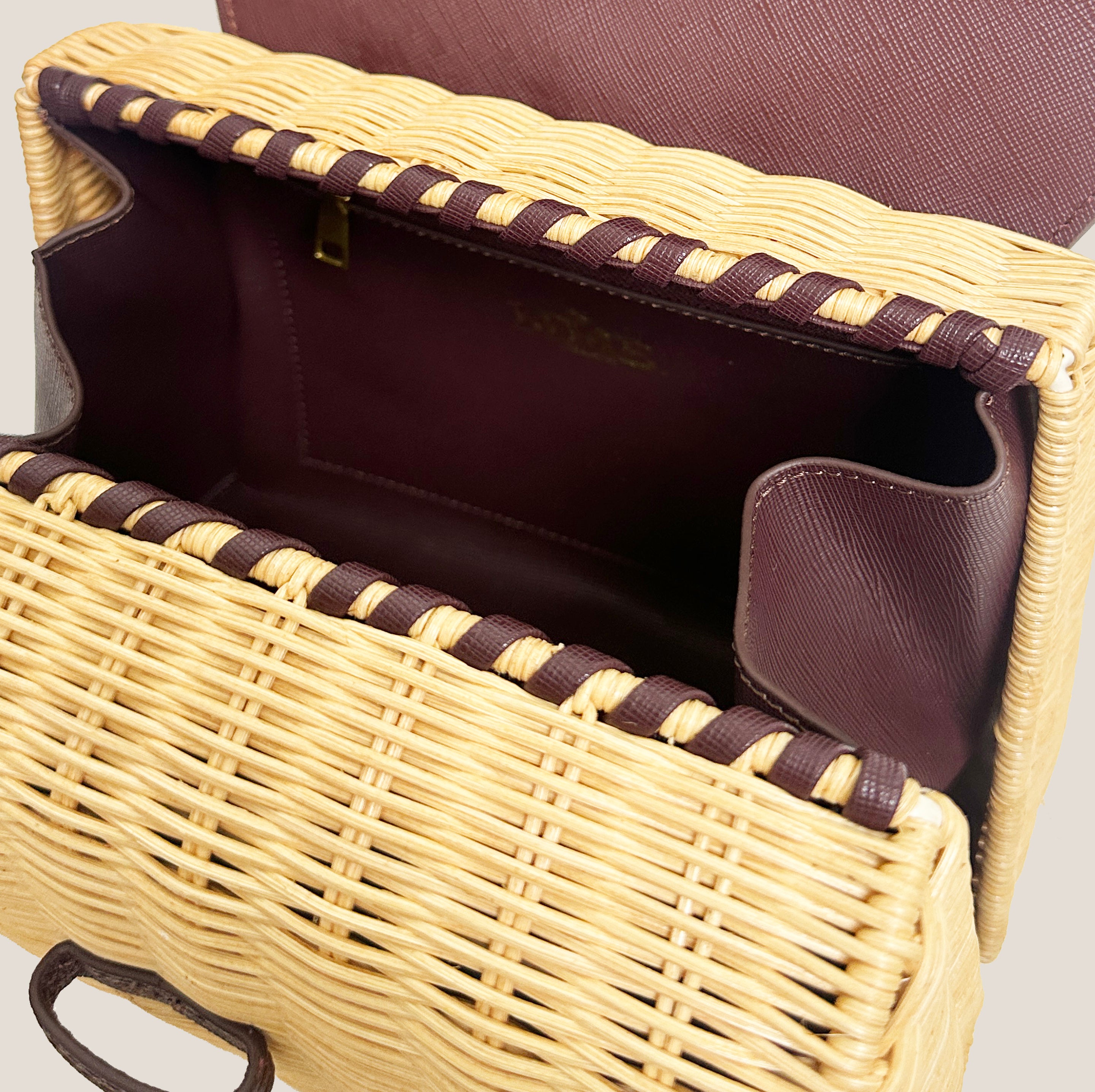 MME. CARLTON BASKET PETITE - ALMONDINE