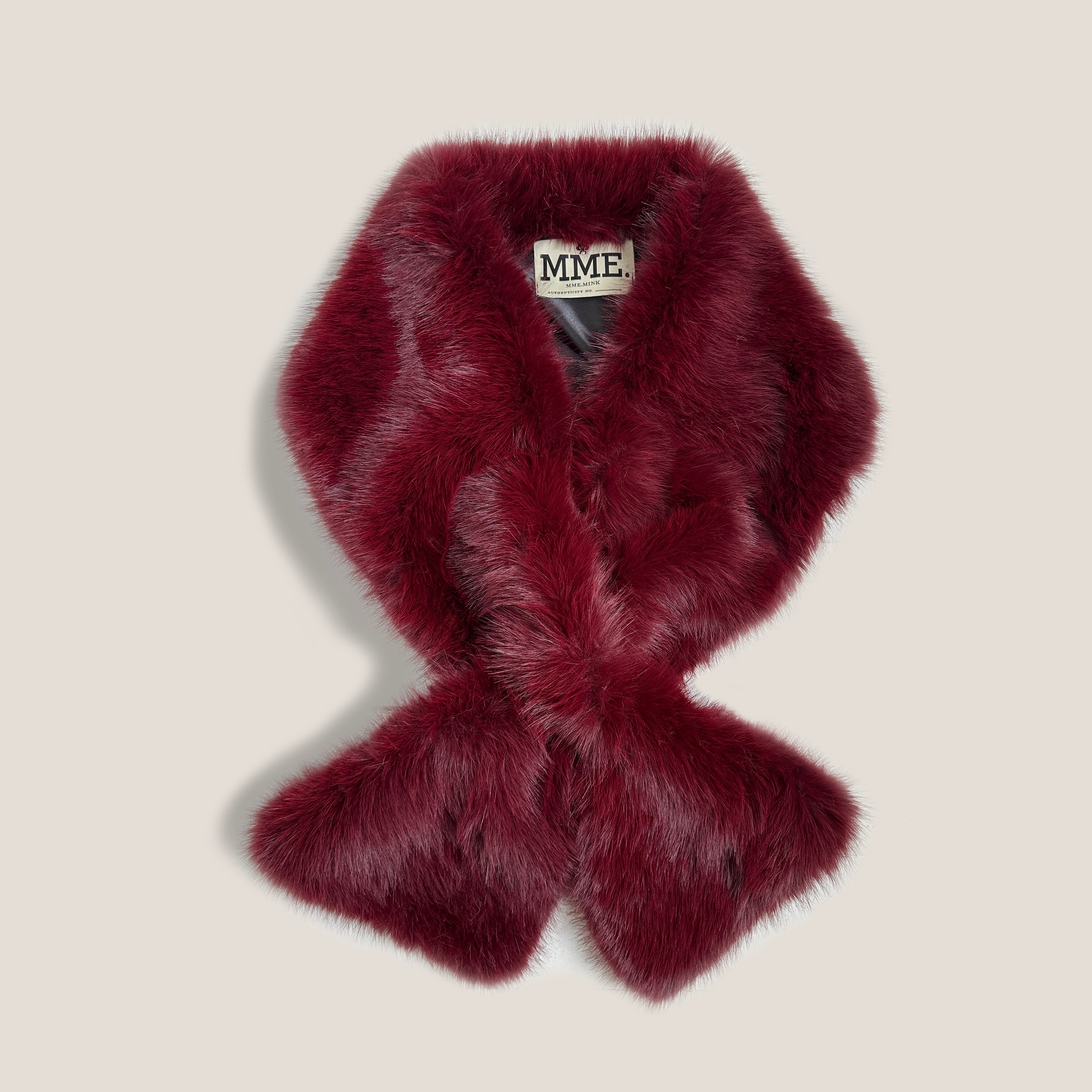 The Radziwill Wrap - Fur Scarf ROUGE