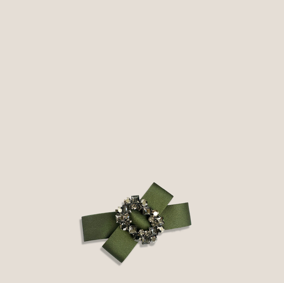MME.MINK BOW HAIR BARRETTE