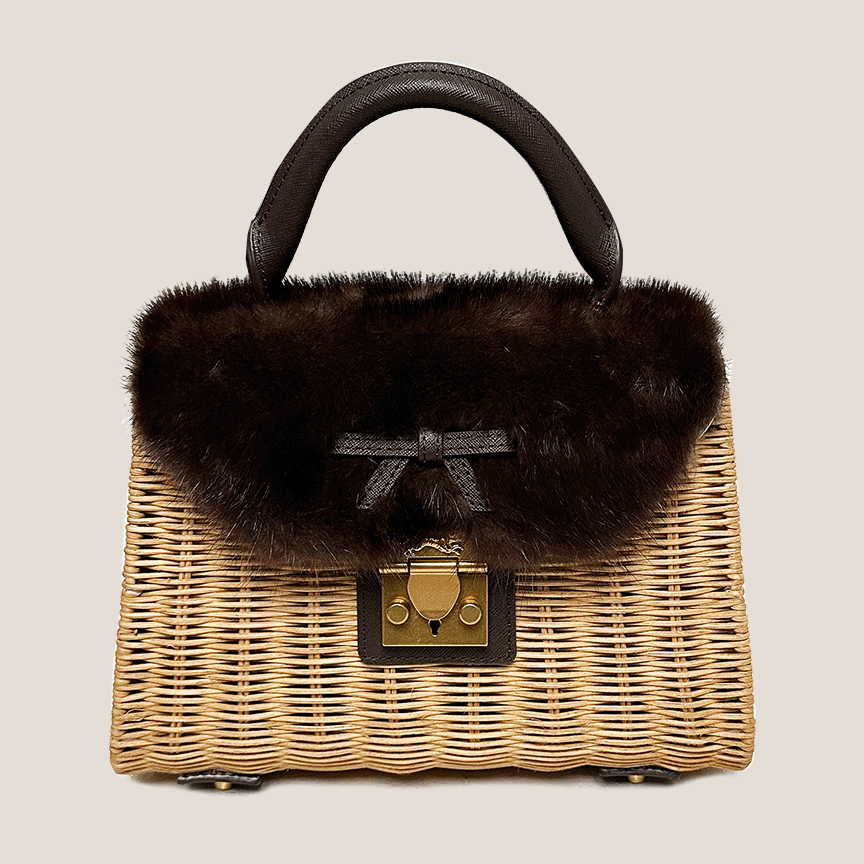 MME. AUDREY MINK BASKET*