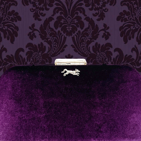 Mme.MINKMME. MINK SLOANE Clutch - PLUM