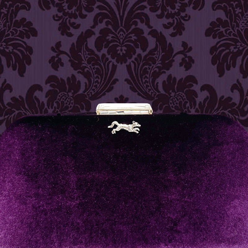 Mme.MINKMME. MINK SLOANE Clutch - PLUM