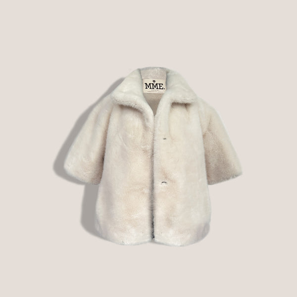 Mme.MINKTHE MINKY DAY COAT - CREME