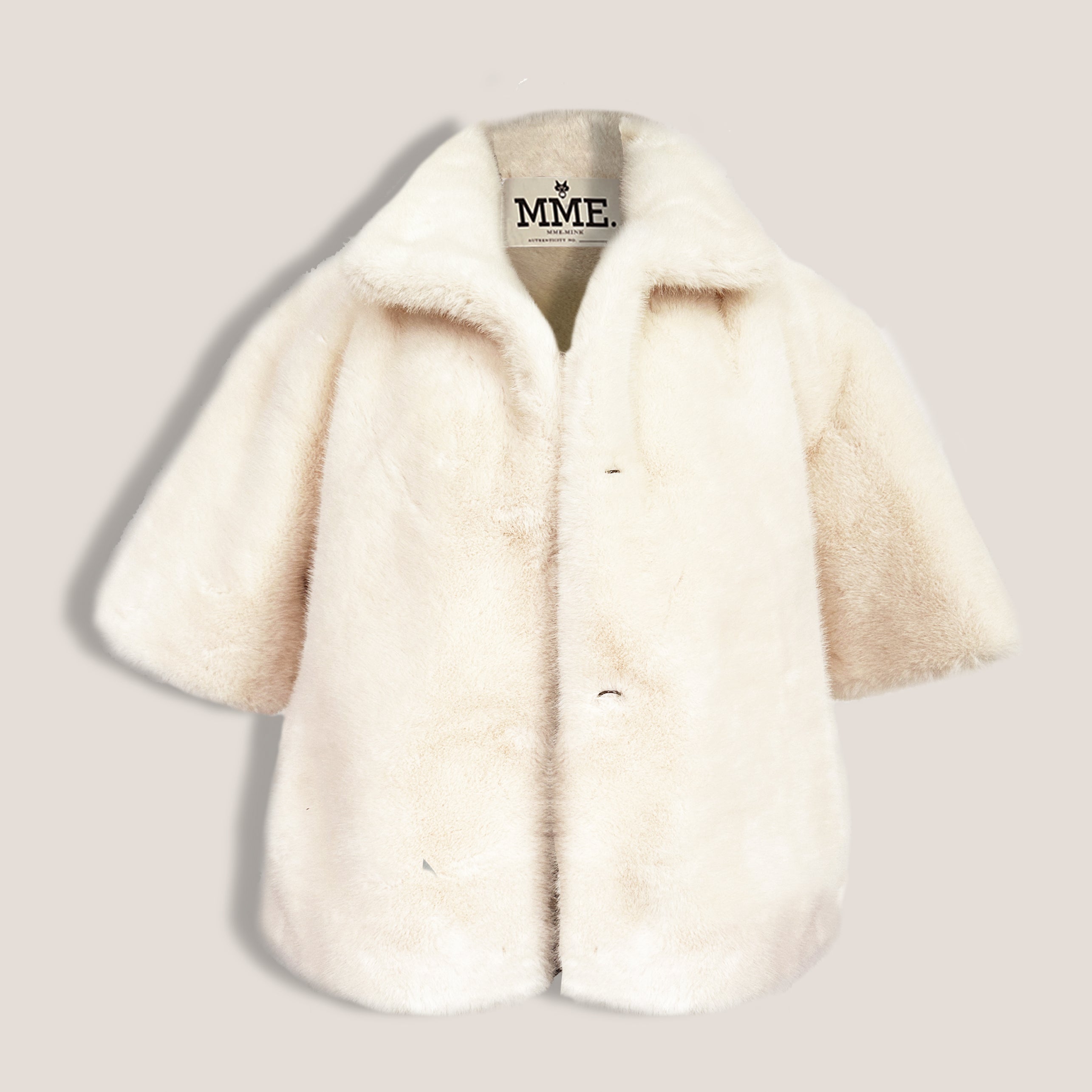 THE MINKY DAY COAT - CREME