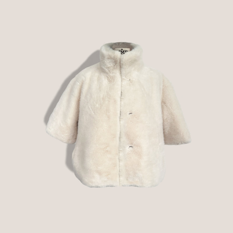 Mme.MINKTHE MINKY DAY COAT - CREME