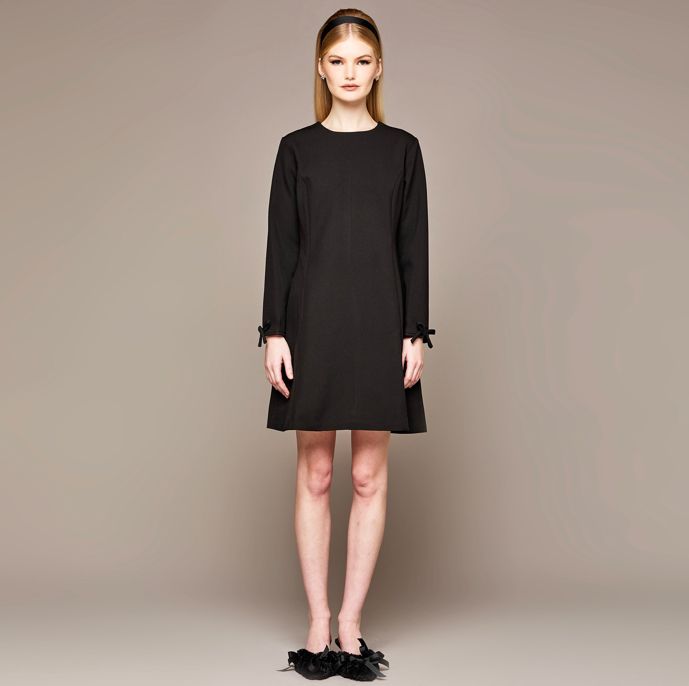 MME. KITTY NOIR MINI DRESS