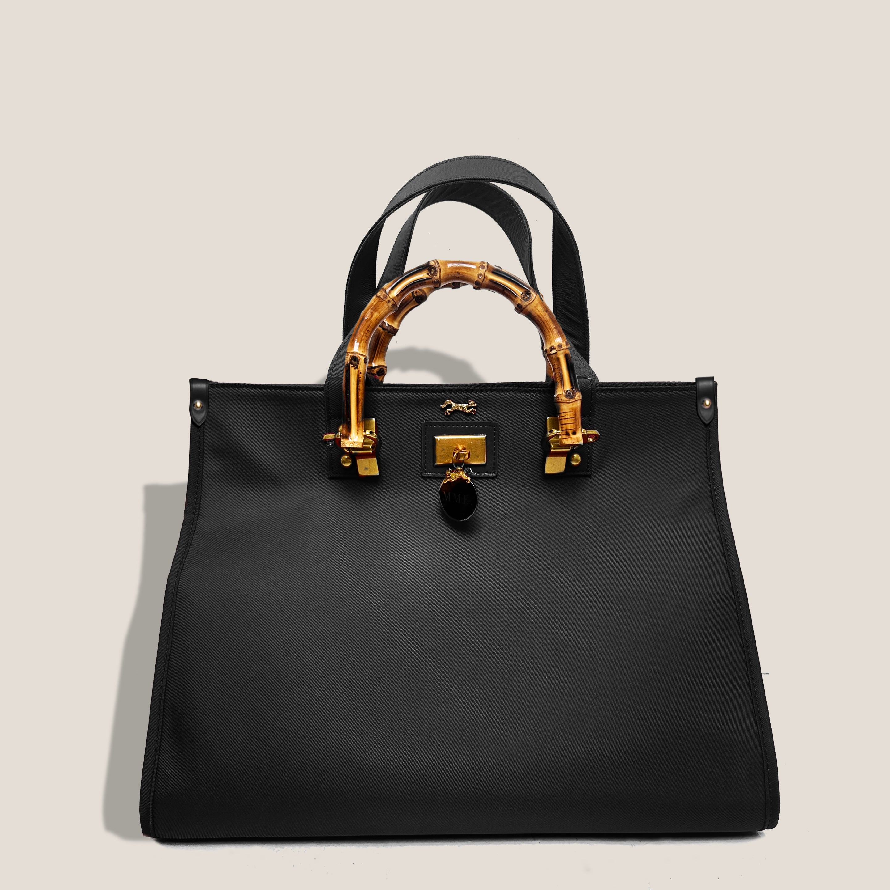MME. ASTRUD TOTE - SATIN NYLON NOIR