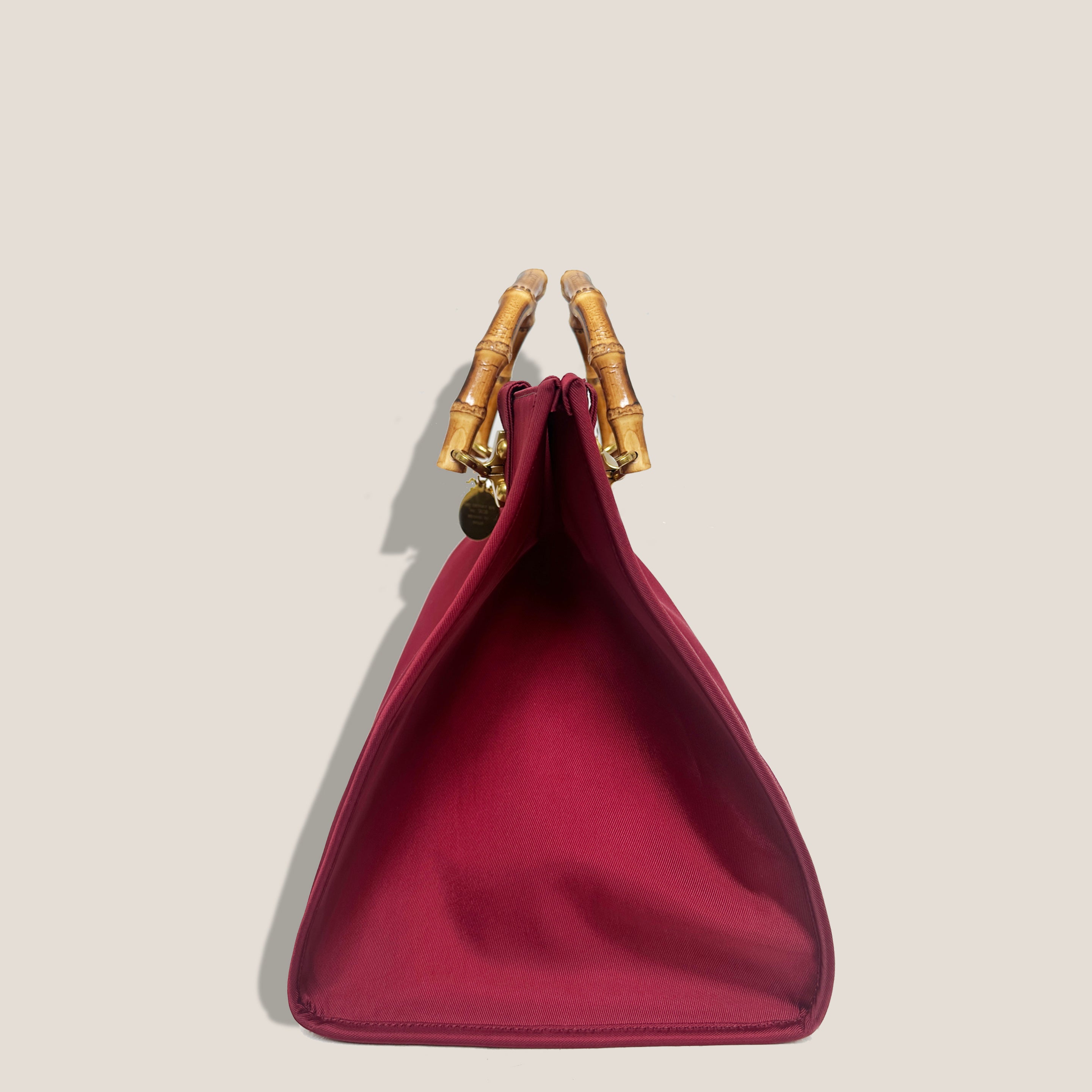 MME. ASTRUD TOTE - SATIN NYLON BURGUNDY
