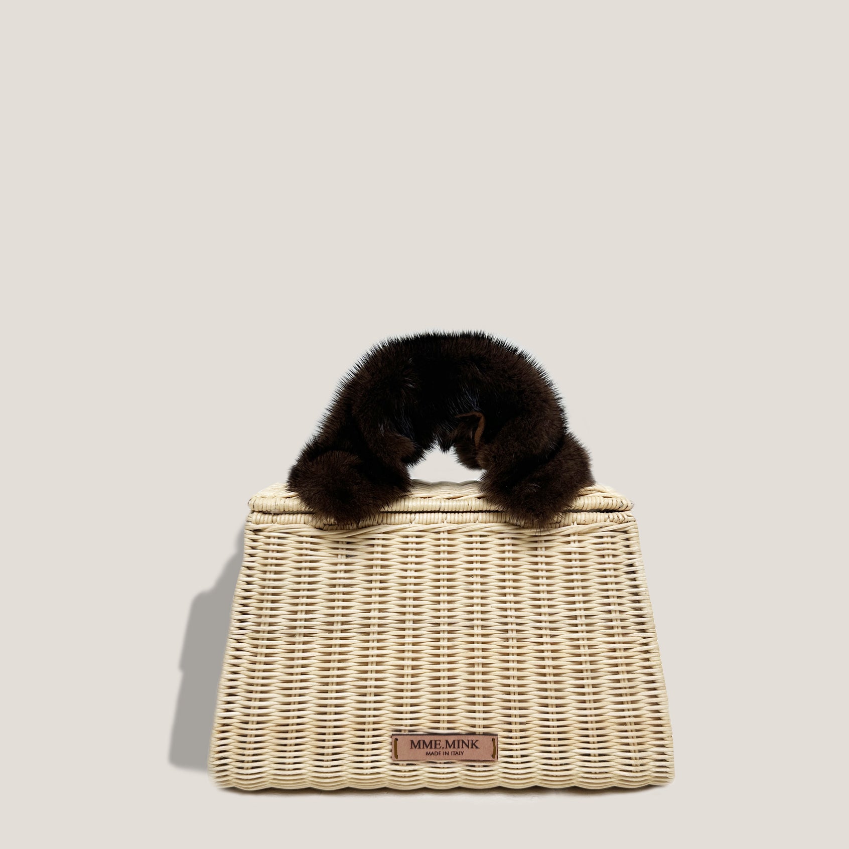 MME. ORANGERIE PETITE MINK BAG  - Sable