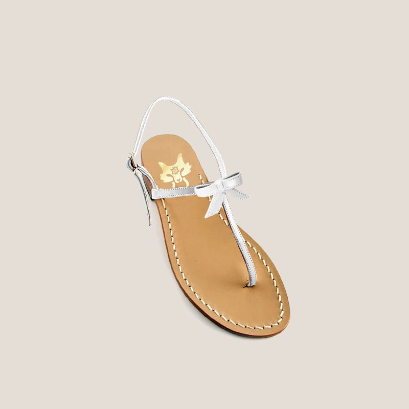 Mme.MINKMME.MINK Jackie Sandal  - BLANC