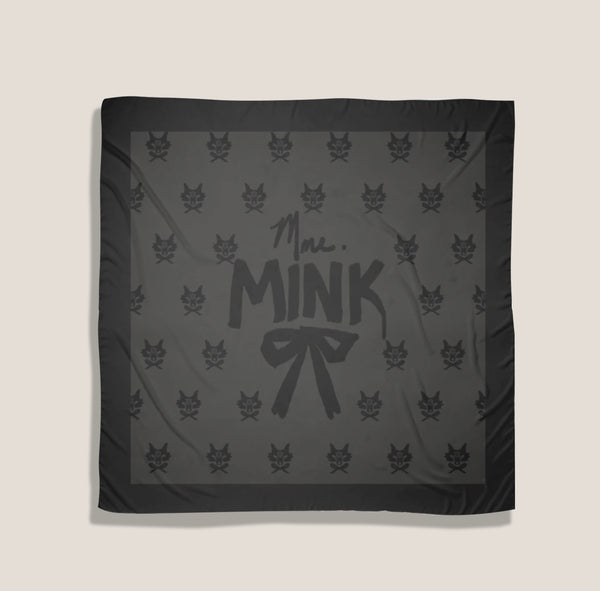 Mme.MINKMME. EMBLEMATIC Scarf - NOIR