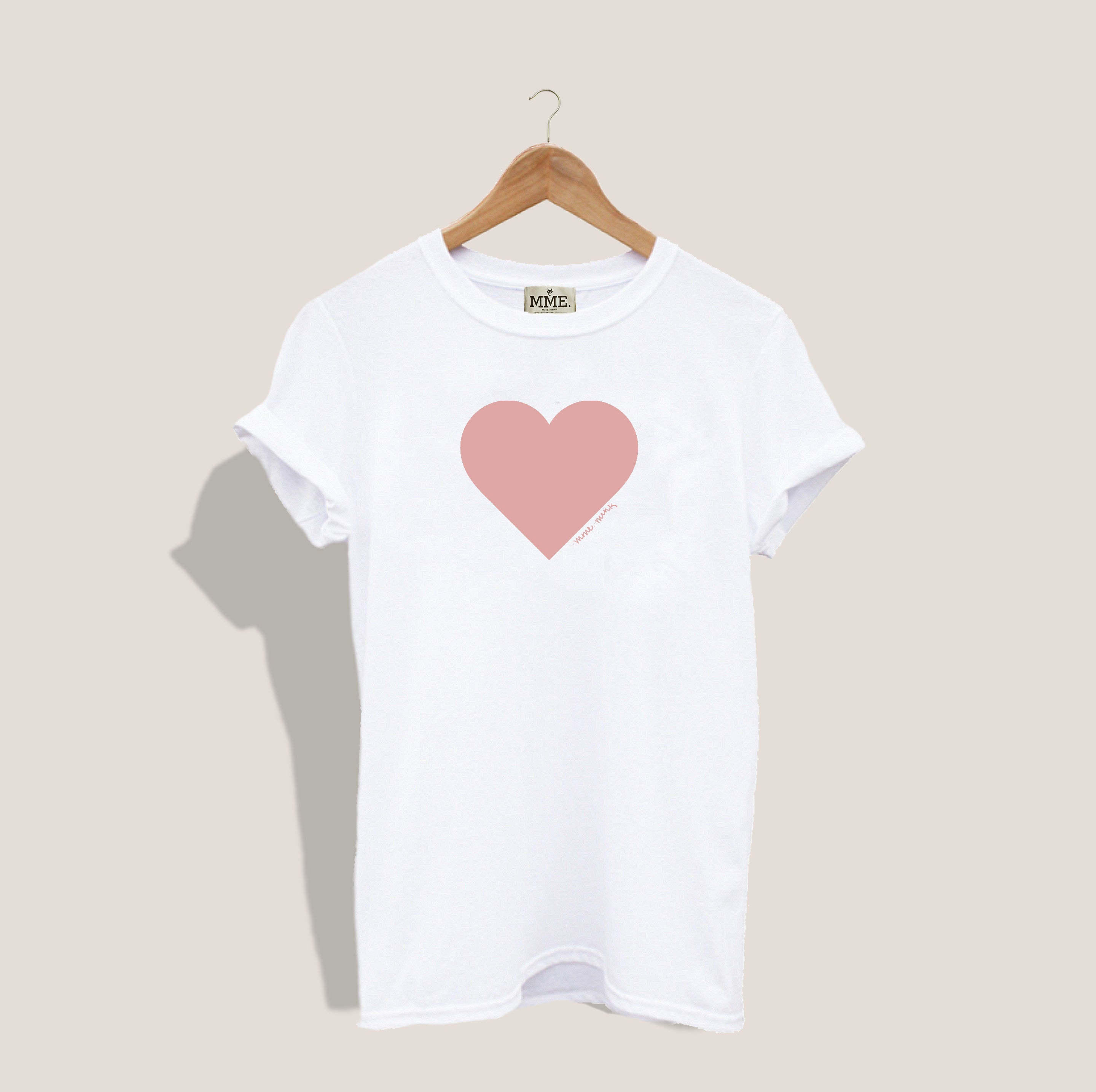 MME. LUXURY HEART TEE - ROSE