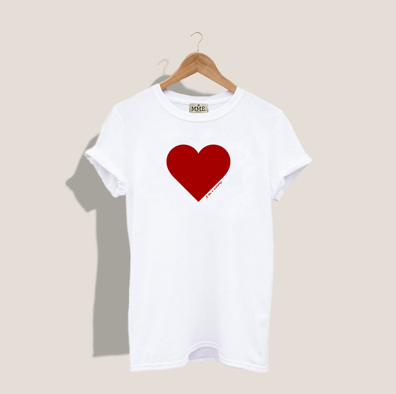 Mme.MINKMME. LUXURY HEART TEE - RED