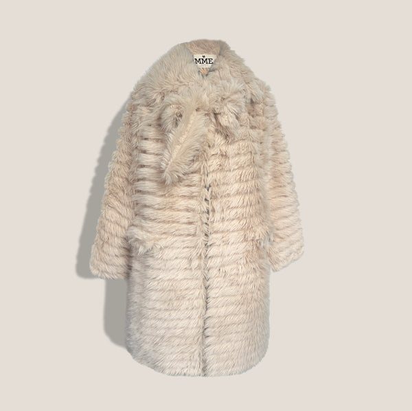 Mme.MINKMISS MINKY COAT - FAWN