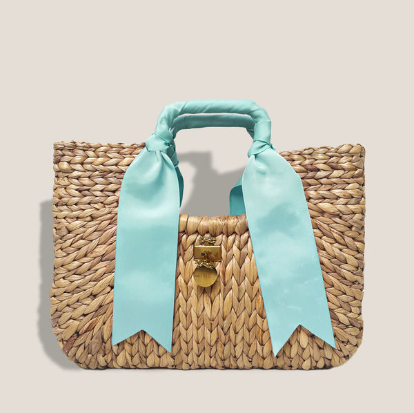 Mme.MINKMME. FOREVER HOLIDAY BENTLEY TOTE -  BREAKFAST BLUE