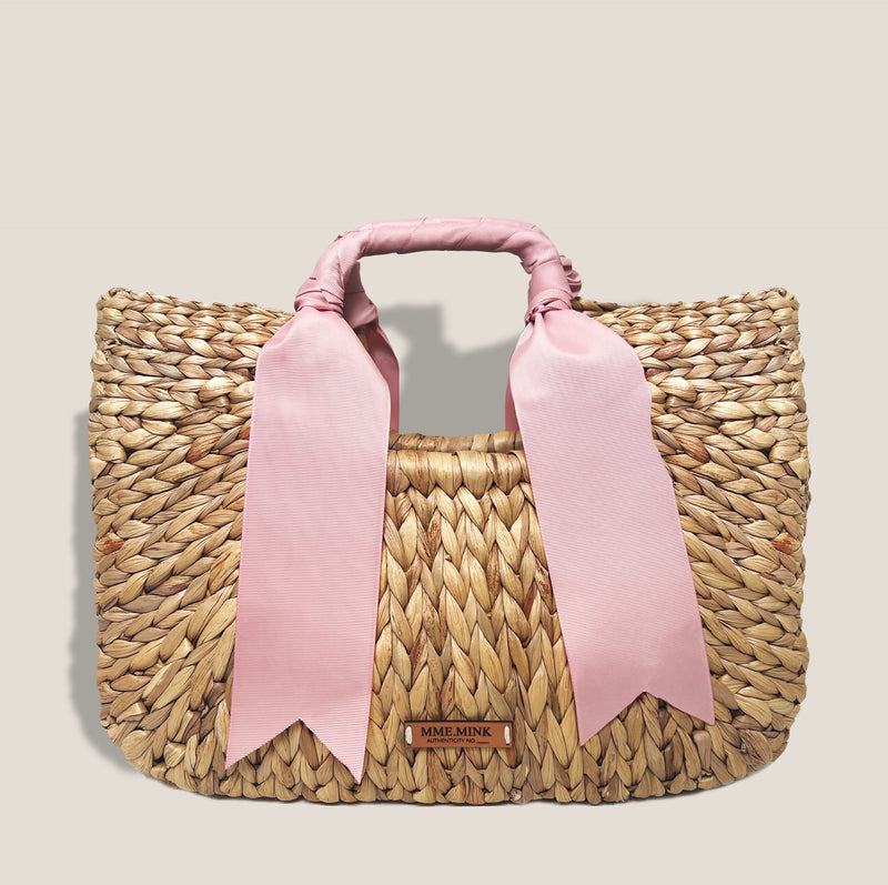 Mme.MINKMME. FOREVER HOLIDAY BENTLEY TOTE - ROSE PINK