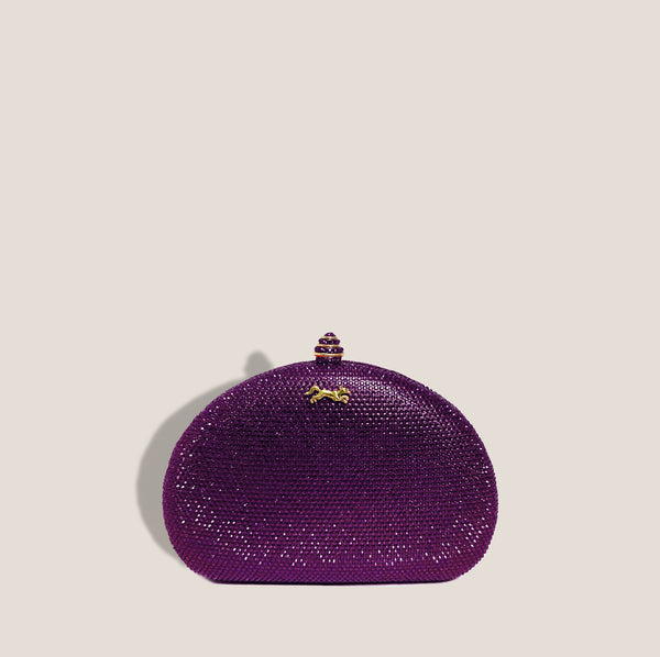 Mme.MINKMME. MINK GALA CLUTCH - WINTER PLUM