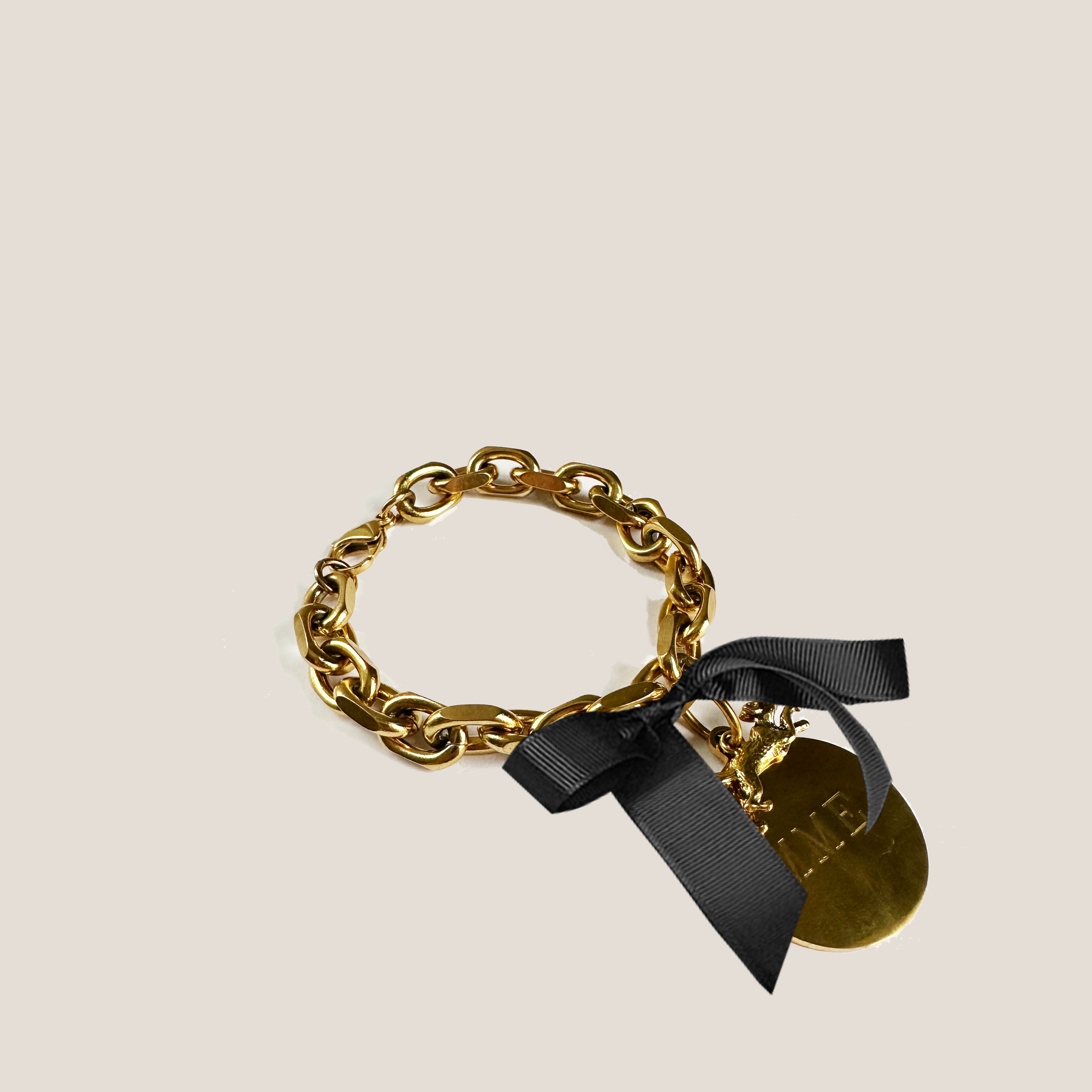 MME. CHARM LINK With Bow BRACELET