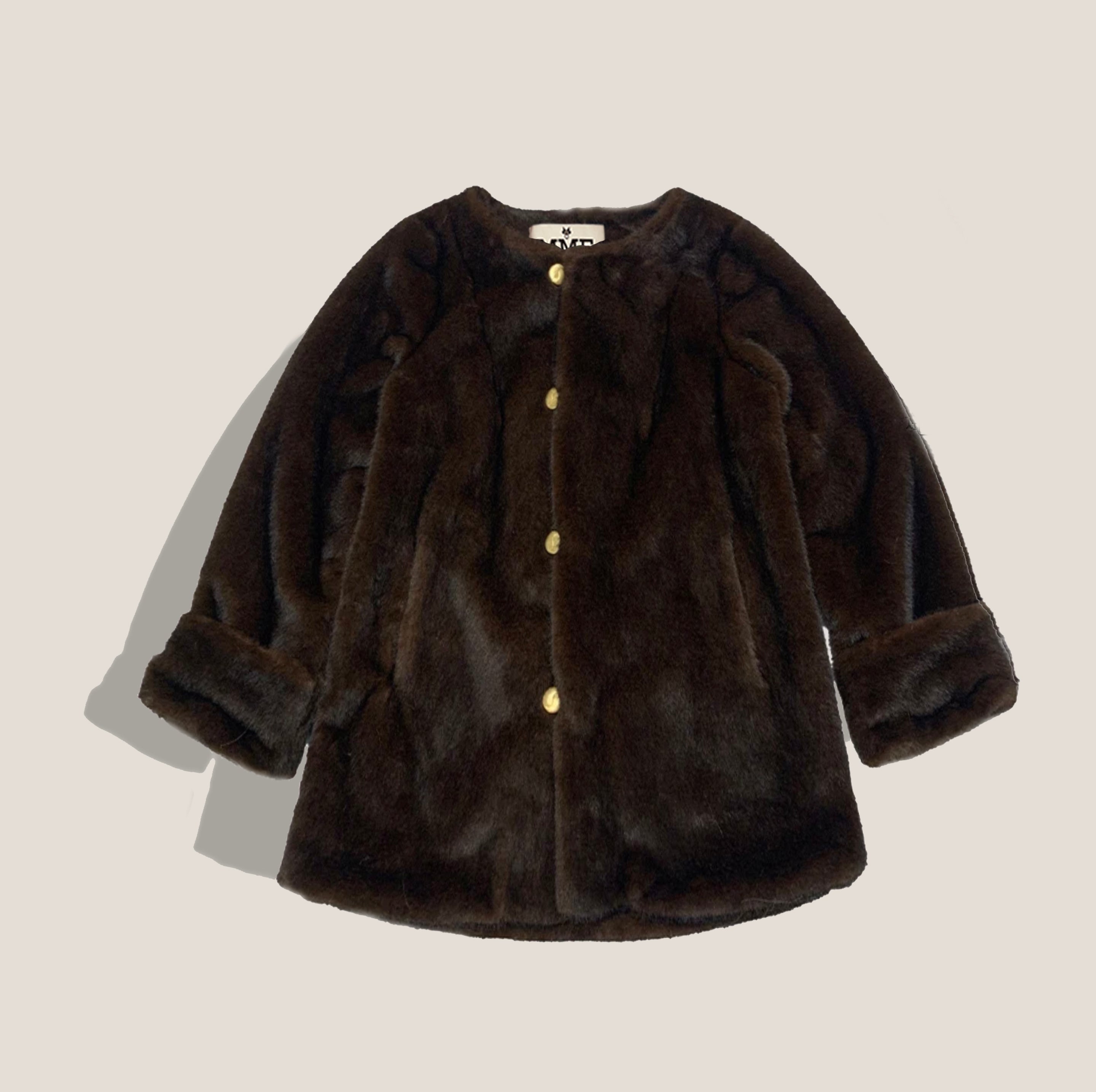 THE MINKY DRIVING COAT - CHOCOLATE