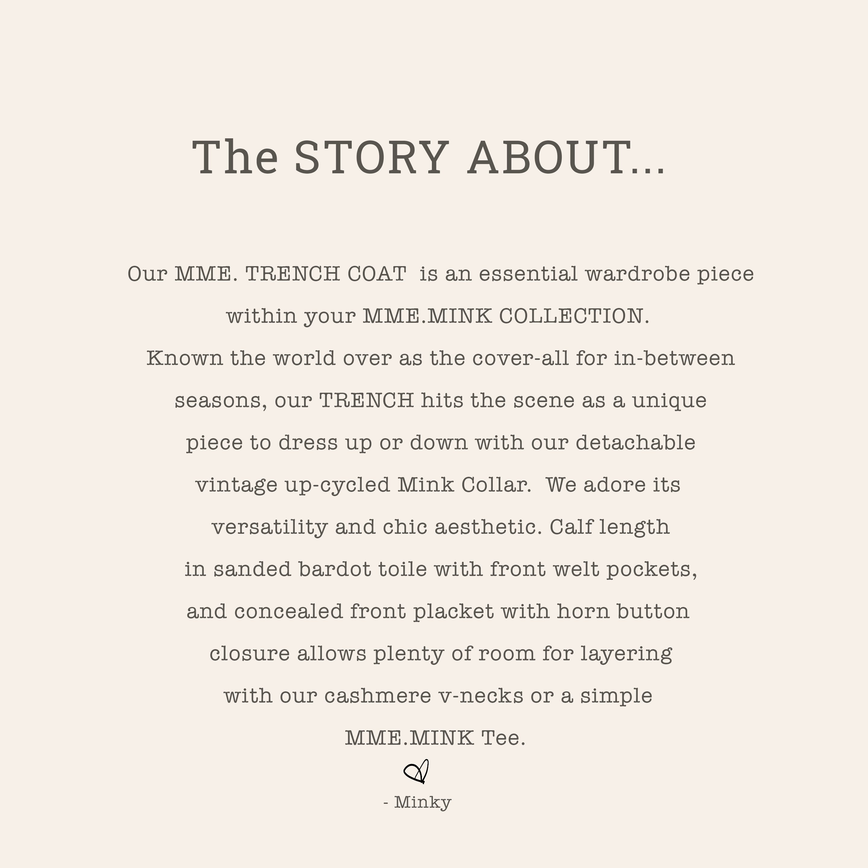 MME.TRENCH COAT