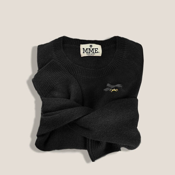 Mme.MINKMME. Cashmere "Pully" - Noir