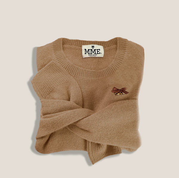 Mme.MINKMME. Cashmere "Pully" - CAMEL