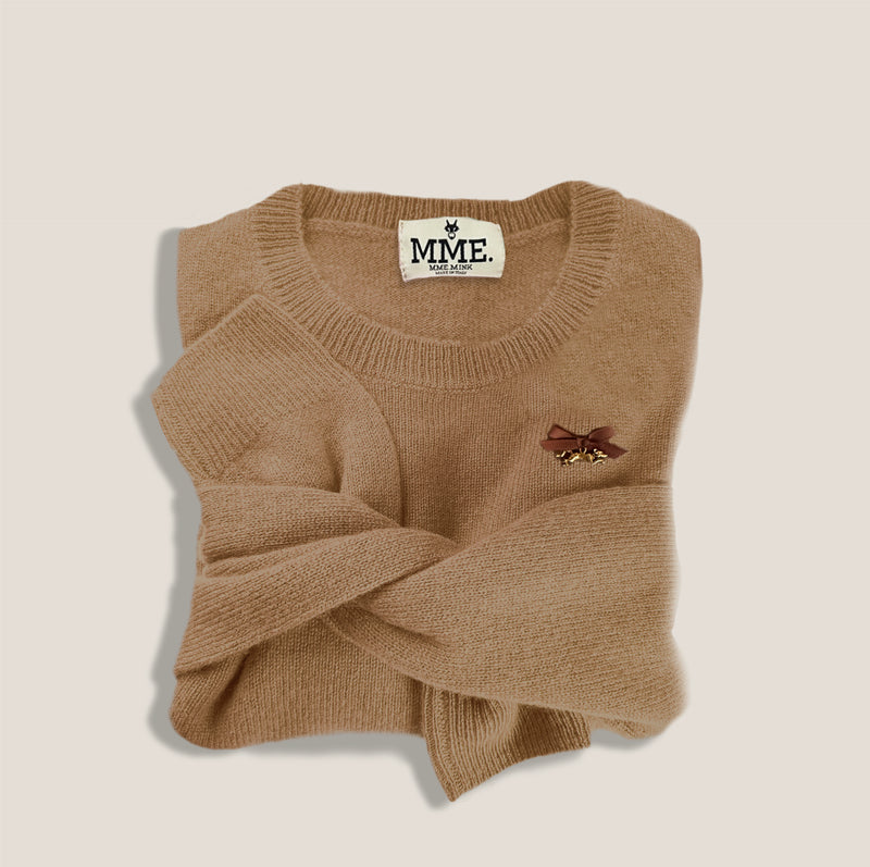 Mme.MINKMME. Cashmere "Pully" - CAMEL