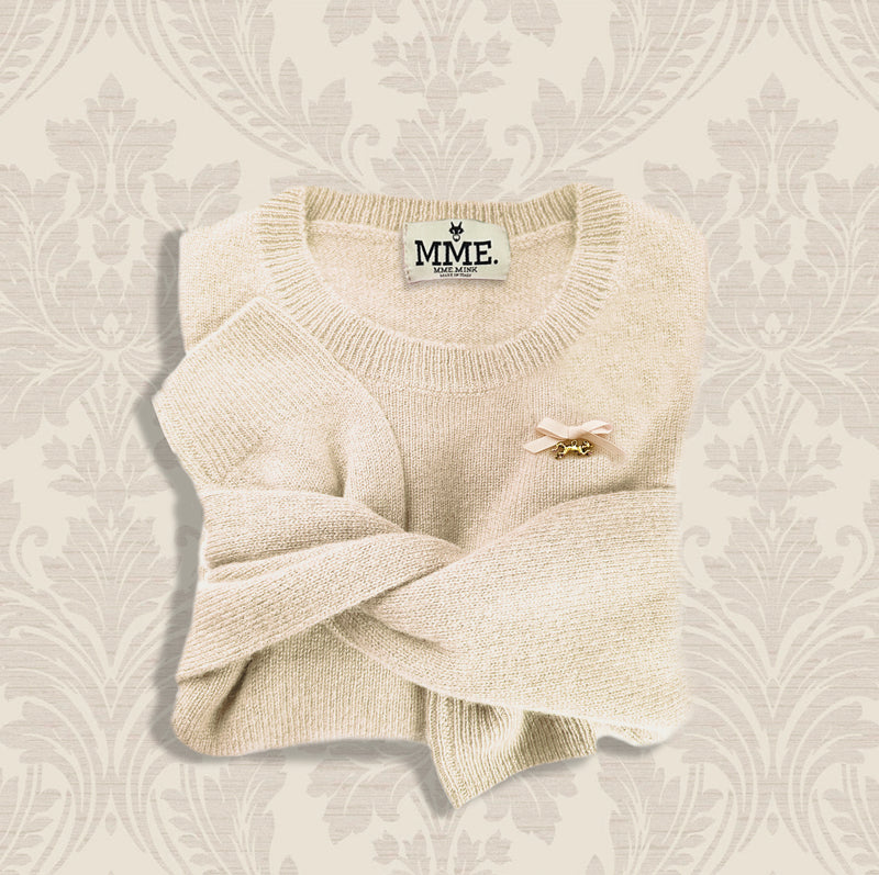 Mme.MINKMME. Cashmere "Pully" - CREAM