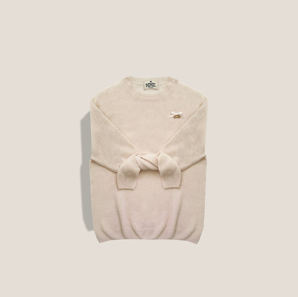 Mme.MINKMME. SPRING Cashmere "Pully" - CREAM