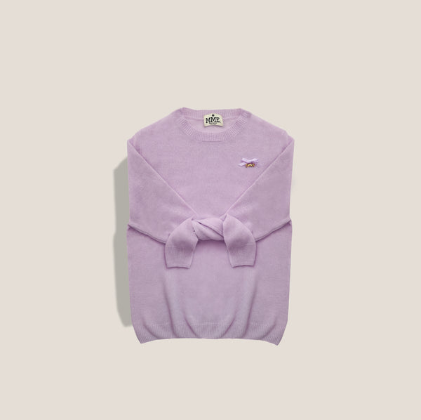 Mme.MINKMME. SPRING Cashmere "Pully" - French Purple