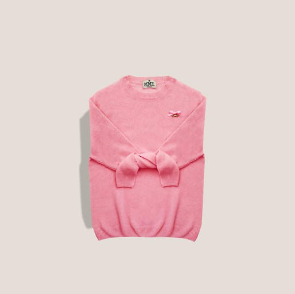 Mme.MINKMME. SPRING Cashmere "Pully" - PEONY