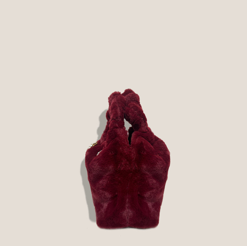 Mme.MINKMME. BONBON Tote - BURGUNDY