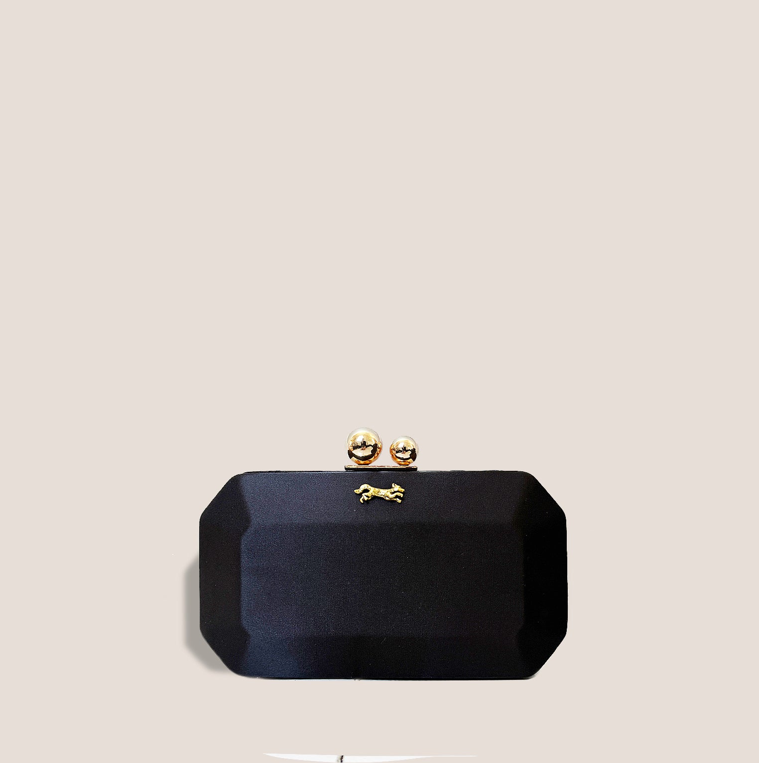 MME. MINK Cushion Clutch - NOIR